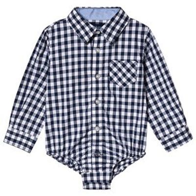 Shop Andy & Evan Navy Gingham Check Classic Shirt Body