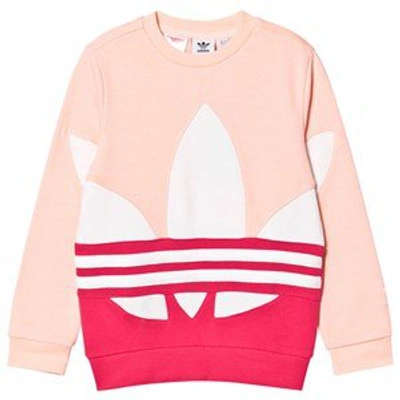 Adidas Originals Kids Sweatshirt Big Trefoil For Girls In Pink | ModeSens
