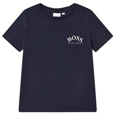 Shop Hugo Boss Navy Logo T-shirt