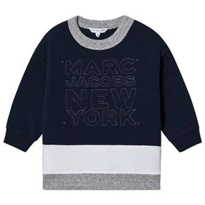 Shop The Marc Jacobs Navy Marc Jacobs Embroidered Logo Sweatshirt