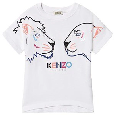 Shop Kenzo Kids Optic White Jordanne Dress