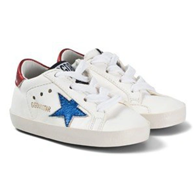 Shop Golden Goose White, Red And Blue Star Crib Trainers