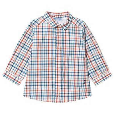 Shop Jacadi Off White Check Shirt In Red