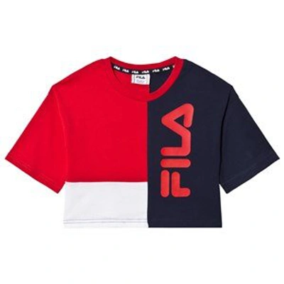Fila Kids' Colourblock Branded Bella T-shirt Red | ModeSens