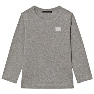 Shop Acne Studios Gray Melange Mini Nash Face T-shirt In Grey