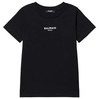 Shop Balmain Black Branded T-shirt