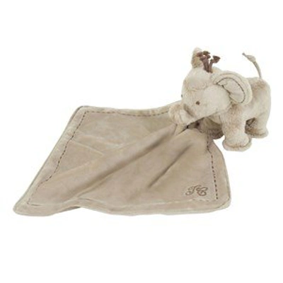 Shop Tartine Et Chocolat Taupe Elephant And Comforter Gift Set In Grey