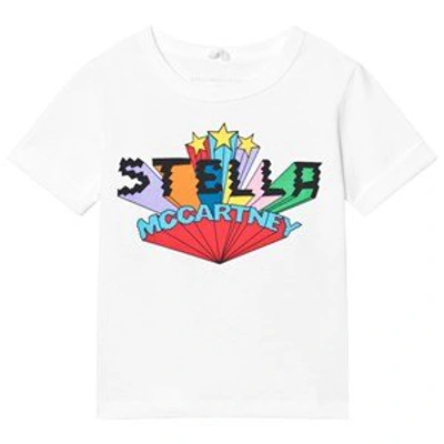 Shop Stella Mccartney Kids White Logo T-shirt