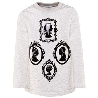 Shop Dolce & Gabbana White Silhouettes Sweatshirt