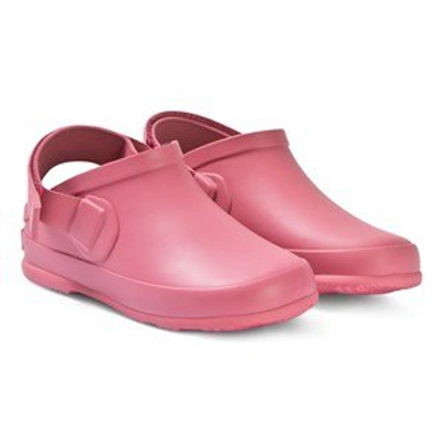 Shop Burberry Pink Dixon Rubber Sandals