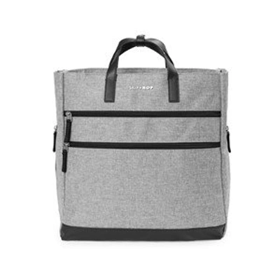 Shop Skip Hop Gray Melange Trio Convertible Changing Bag In Grey