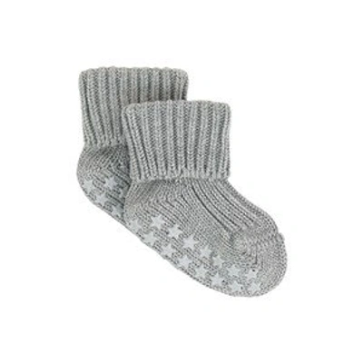 Shop Falke Light Gray Marl Catspads Socks In Grey