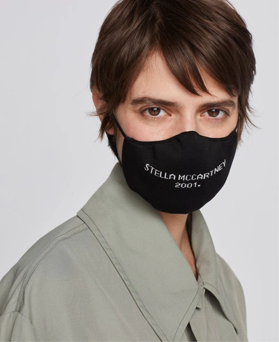 Shop Stella Mccartney Black ' 2001' Face Mask