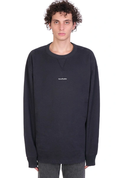 Shop Acne Studios Sweatshirt In Black Cotton