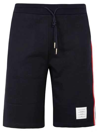 Shop Thom Browne Classic Loopback Sweat Shorts In Navy