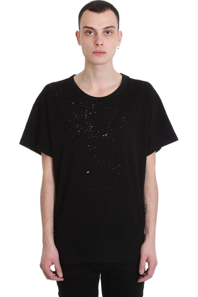 Shop Amiri T-shirt In Black Cotton