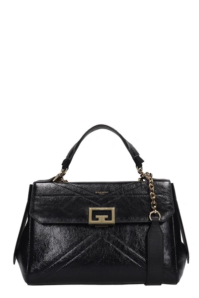 Shop Givenchy I D Medium Bag Hand Bag In Black Leather