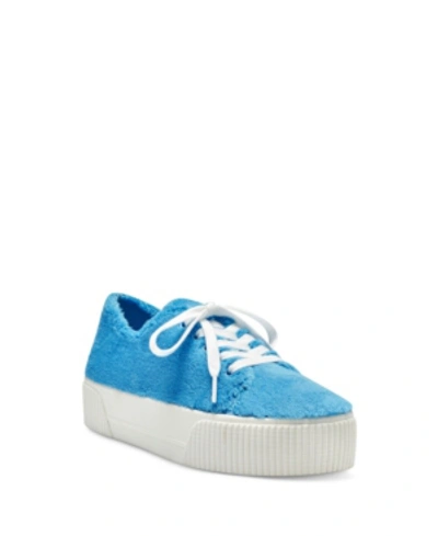 Shop Jessica Simpson Women's Edda Platform Lace-up Sneakers Women's Shoes In Blue