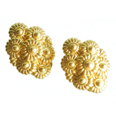 Pre-owned Lanvin Earrings In Gold