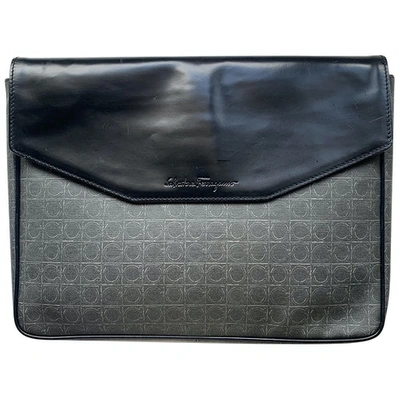 Pre-owned Ferragamo Anthracite Leather Handbag