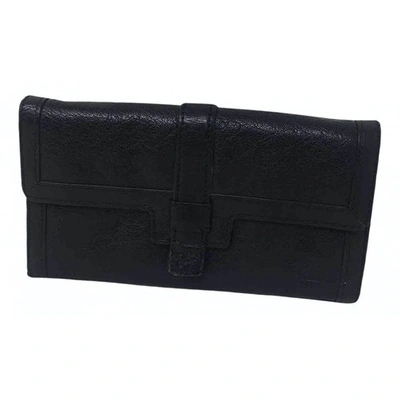 Pre-owned Calvin Klein Black Leather Wallet