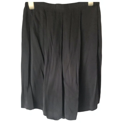 Pre-owned Donna Karan Black Viscose Shorts