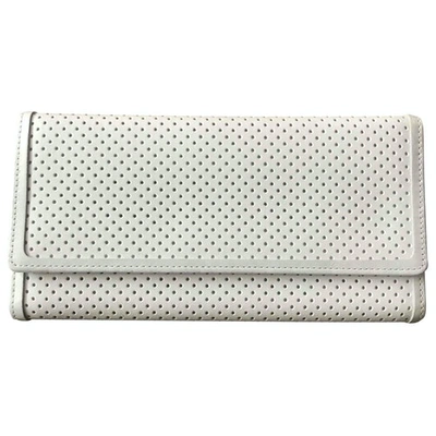 Pre-owned Yohji Yamamoto White Leather Wallet