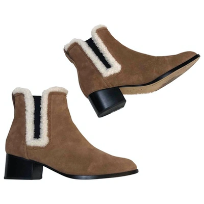 Pre-owned Rag & Bone Ankle Boots In Camel