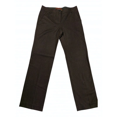 Pre-owned Etro Brown Wool Trousers