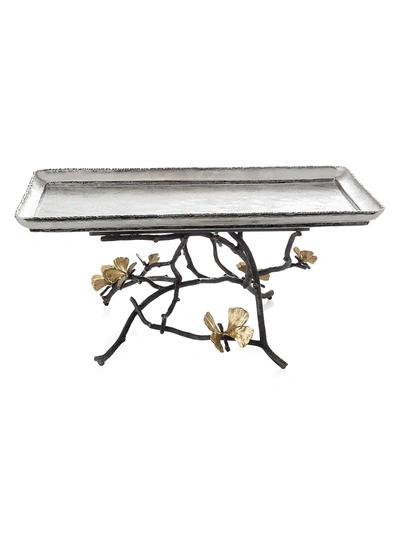 Shop Michael Aram Butterfly Gingko Large Footed Centerpiece Tray