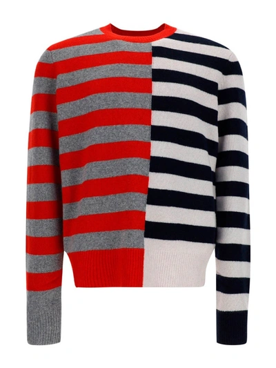 Shop Helmut Lang Striped Sweater In Multi