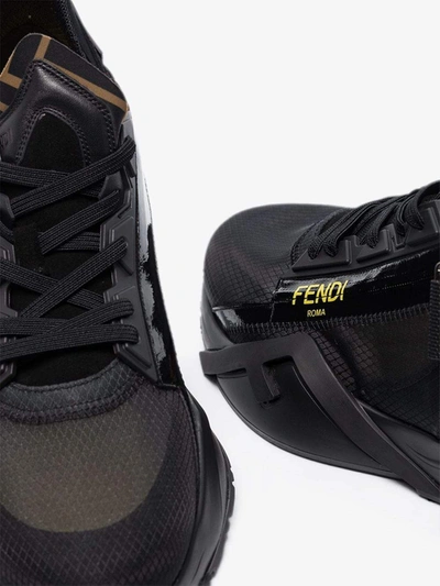 Shop Fendi Sneakers In Nero