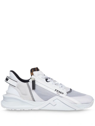 Shop Fendi Sneakers In Bianco