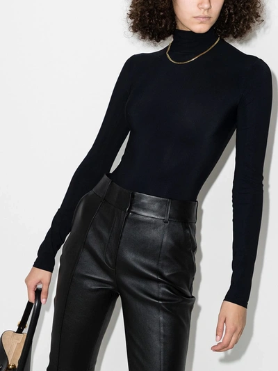 Shop Alix Nyc Warren Turtleneck Bodysuit In Black