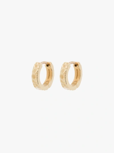 Shop Laud 18k Yellow Gold Aspect Hoop Earrings