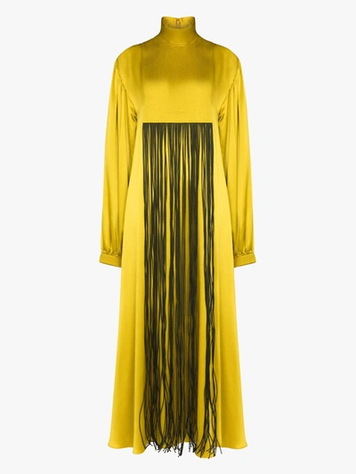 Shop Roksanda Zina Silk Maxi Dress In Green