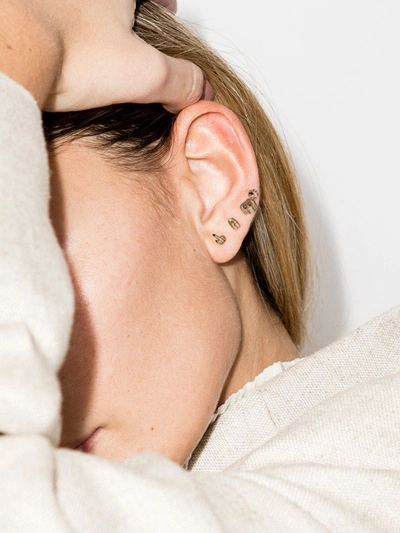 Shop Anissa Kermiche 9k Yellow Gold Derrière Single Stud Earring