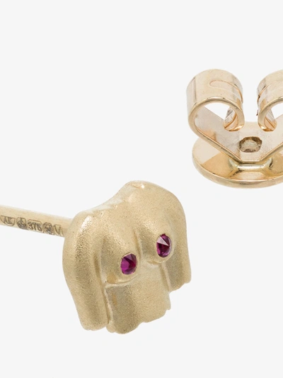 Shop Anissa Kermiche 9k Yellow Gold Rubies Boobies Ruby Earring