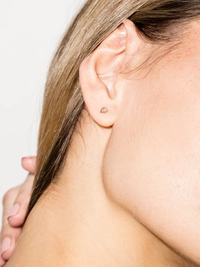 Shop Anissa Kermiche 9k Yellow Gold Tear-drop Pearl Single Stud Earring
