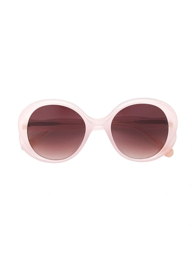 Shop Chloé Oversized Round Sunglasses In Pink