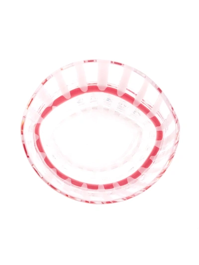 Carlo Moretti Bora Striped Glass In Pink