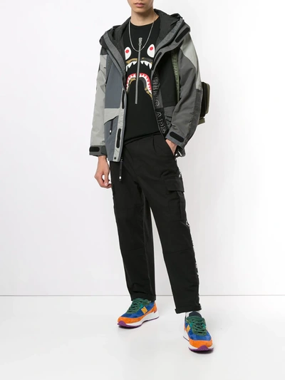 Shop A Bathing Ape Cordura Colour-block Jacket In Black