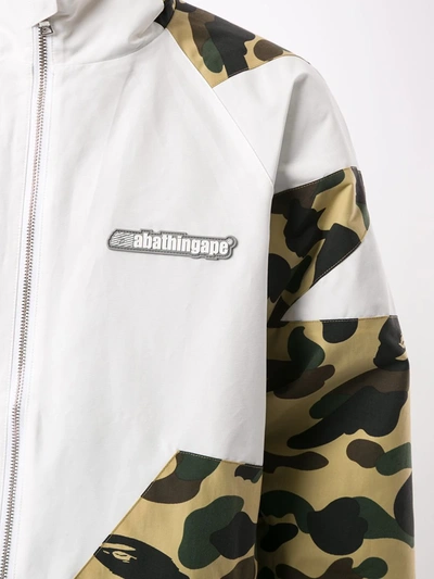 Shop A Bathing Ape Camouflage-print Lightweight Jacket In White