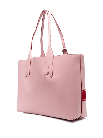 Shop Emporio Armani Logo-print Tote Bag In Pink