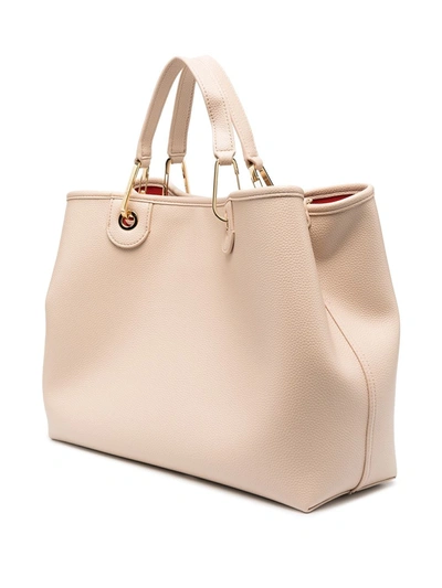 Shop Emporio Armani Large Tote Bag In Neutrals