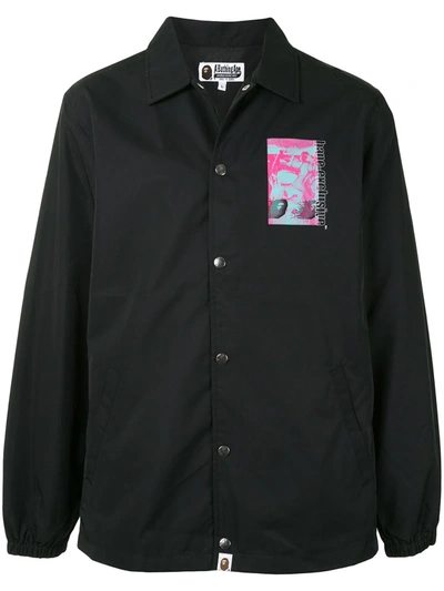 Shop A Bathing Ape Bape Exclusive Shirt Jacket In Black