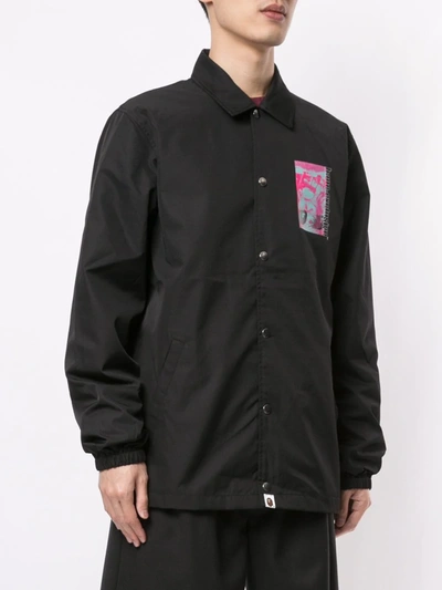 Shop A Bathing Ape Bape Exclusive Shirt Jacket In Black