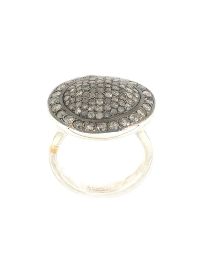 Shop Rosa Maria Diamond-embellished Ring In Silver