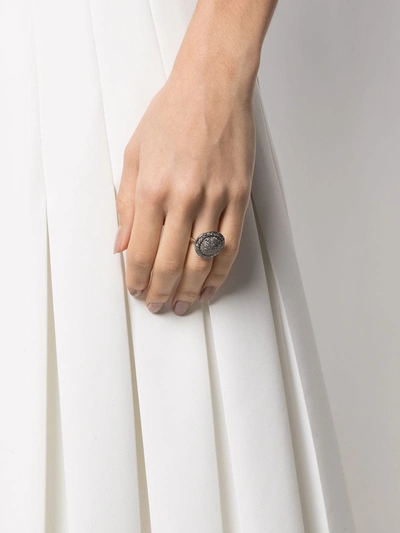 Shop Rosa Maria Diamond-embellished Ring In Silver