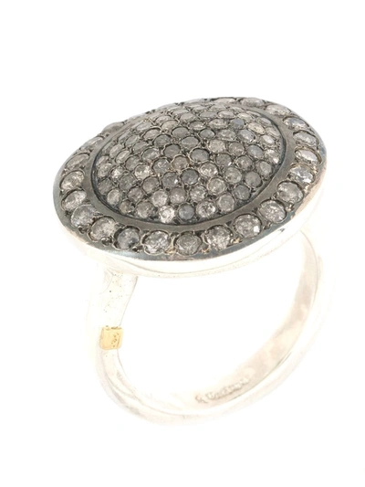 Shop Rosa Maria Diamond-embellished Ring In Silver